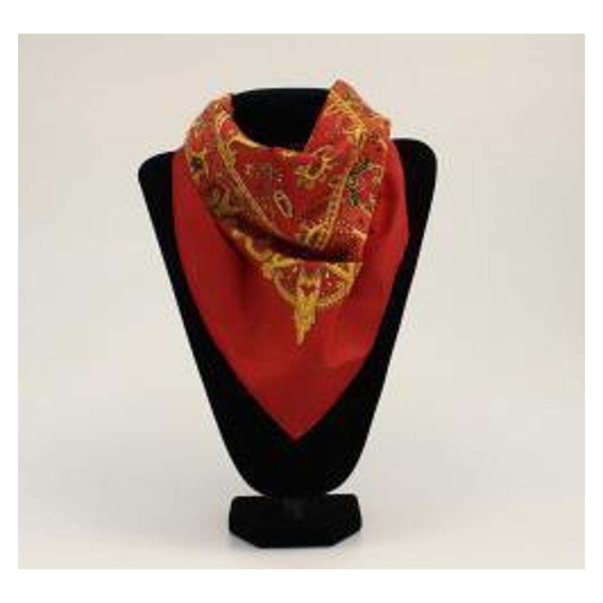 M&F Western 24-Inch Assorted Pattern Polyester Bandana Red Black-1008081