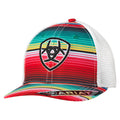 Ariat Womens Striped Shield Mesh Snapback Cap Multicolor-1515997