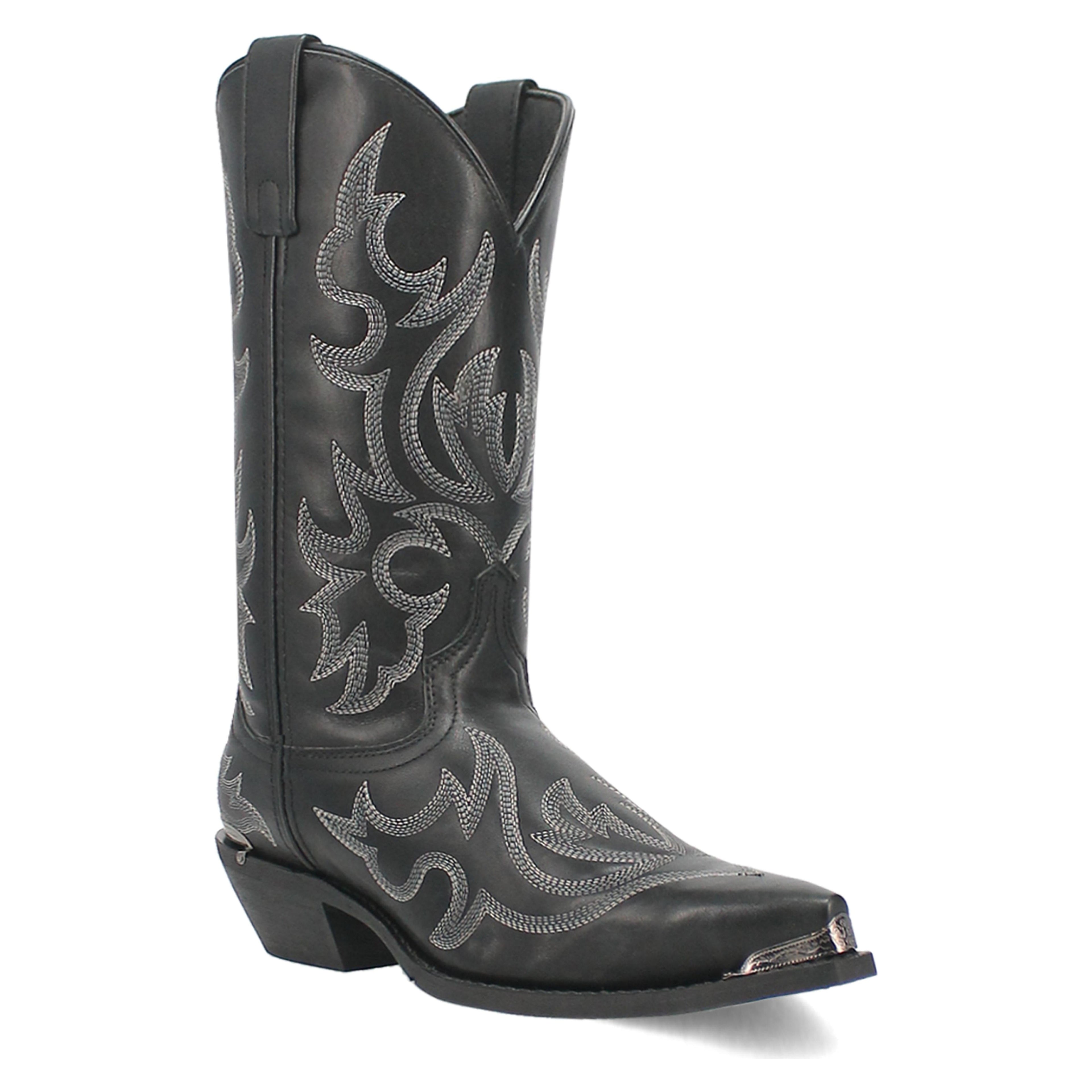 Laredo Mens Jameson Leather Boot - Black/black Western-68550