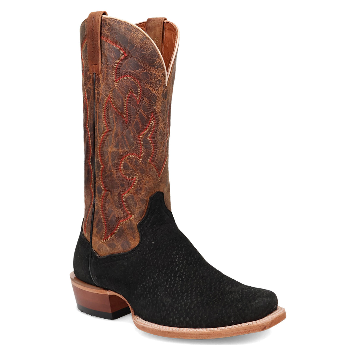 Dan Post Mens Cappy Carpincho Boot - Black/brown Western-DP5024