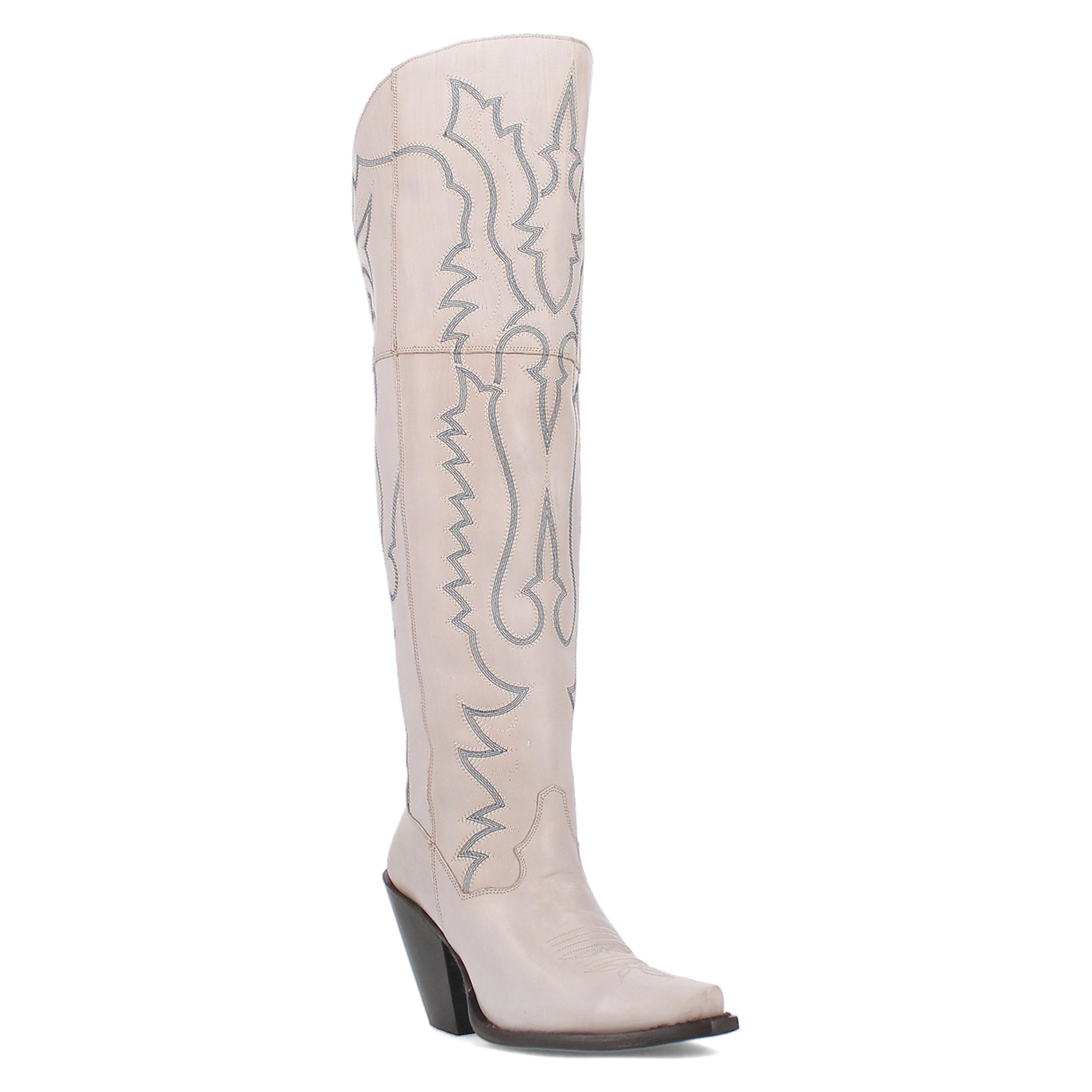 Dan Post Womens Loverly Leather Boot - White/white Western-DP4377