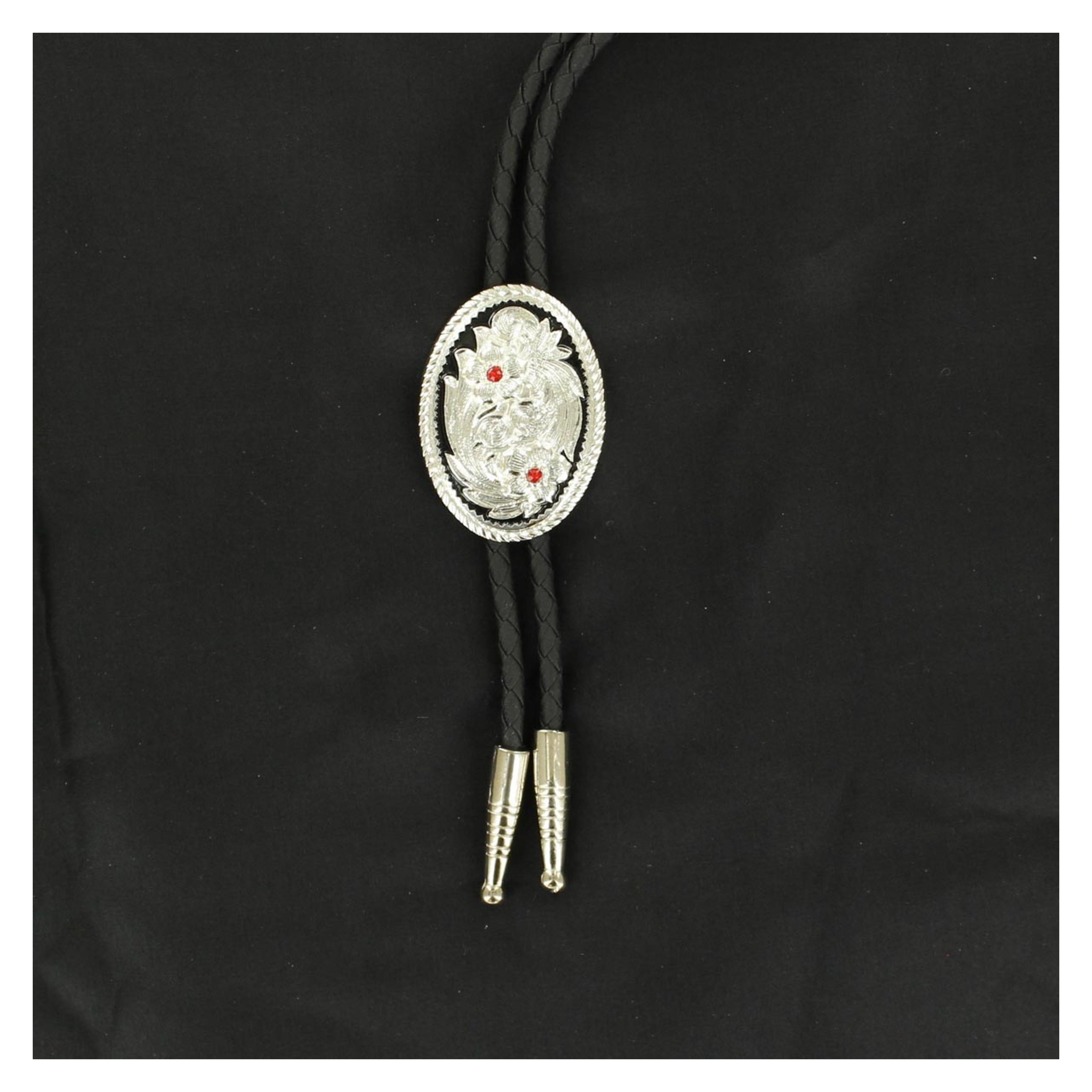 M and F Western Double S Adult Western Bolo Floral - Mens