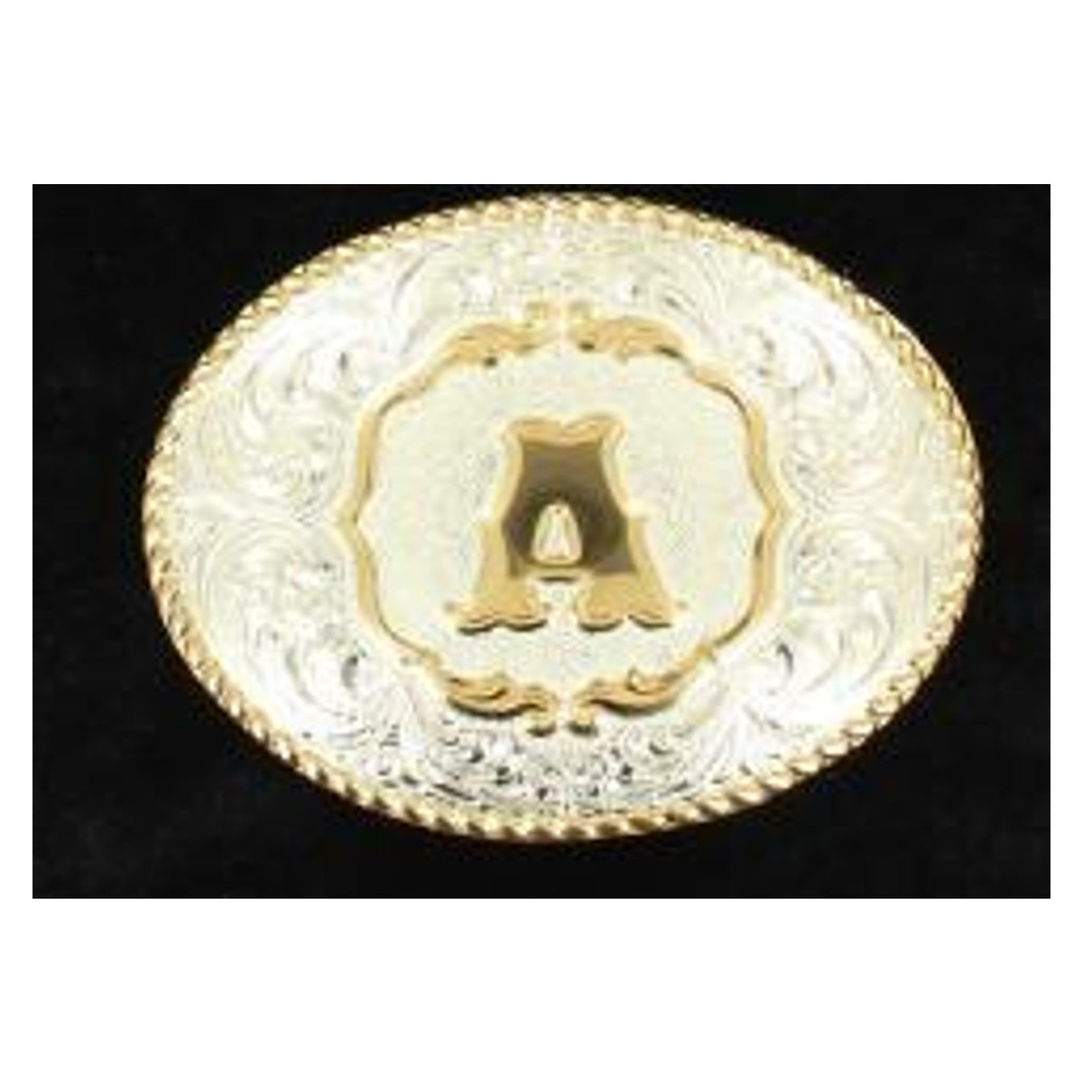 M and F Western Crumrine Initial Buckle 349R - Mens