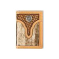 Ariat Mens Trifold Calf Hair Basket Weave Natural-A3561748