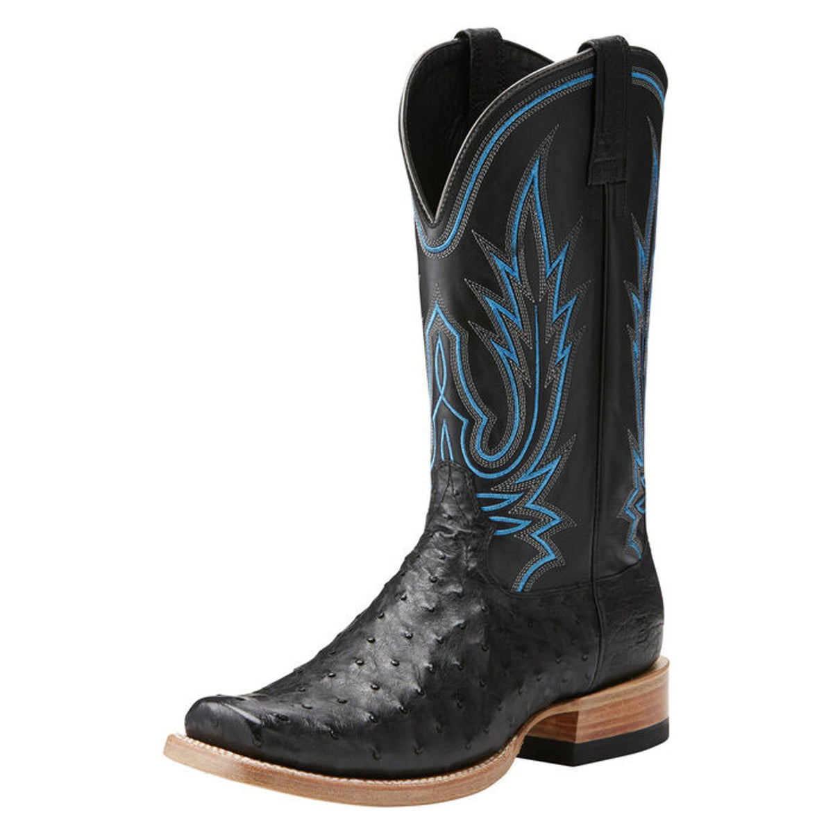 Ariat Mens Relentless Black Full Quill Ostrich-10021666