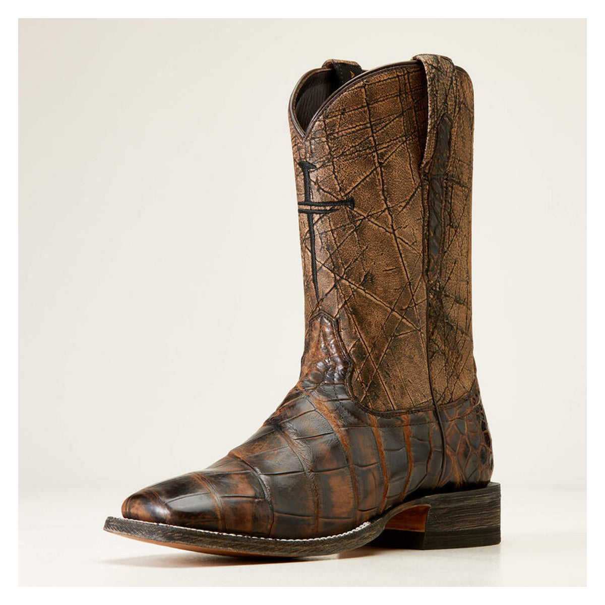 Ariat Mens Backwater Brown American Alligator-10047000