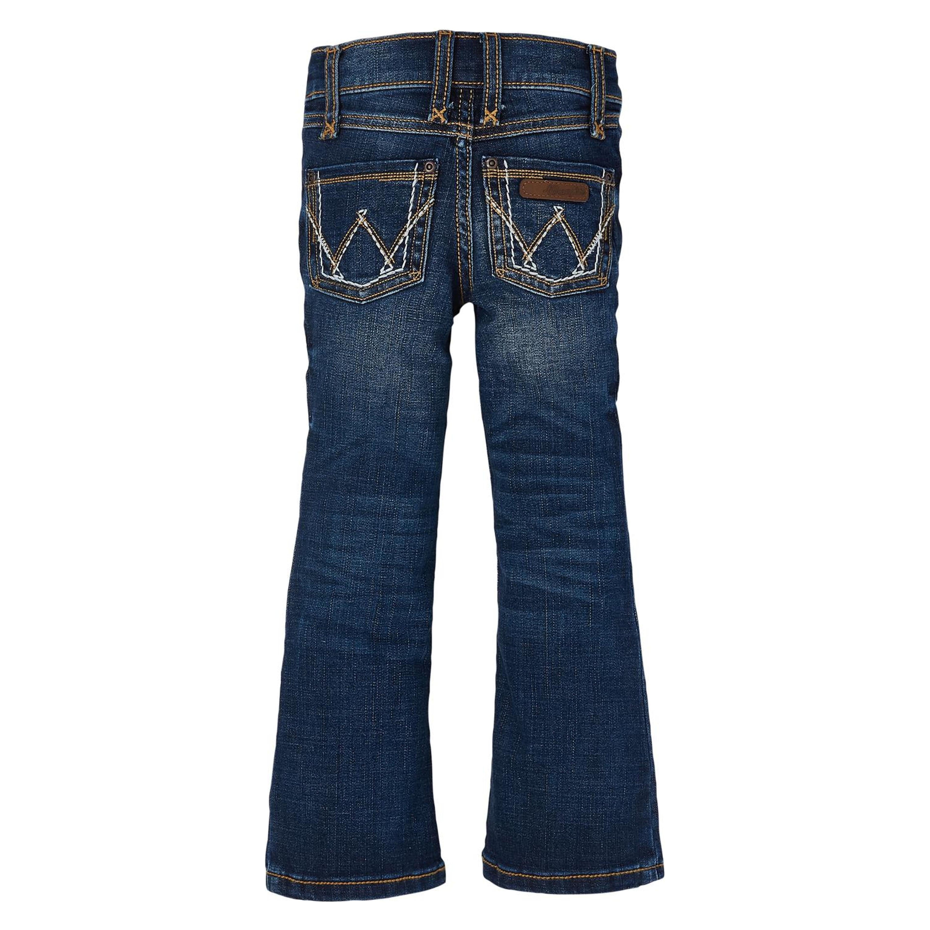 Wrangler Kids Bootcut Med Blue Denim-09MWGMS