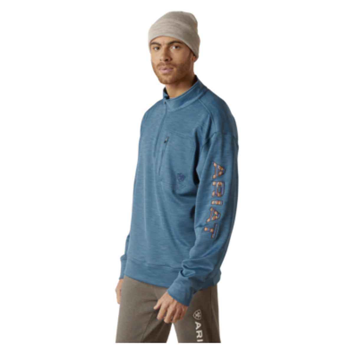 Ariat Mens Team Logo 1/4 Zip Sweatshirt-10046712