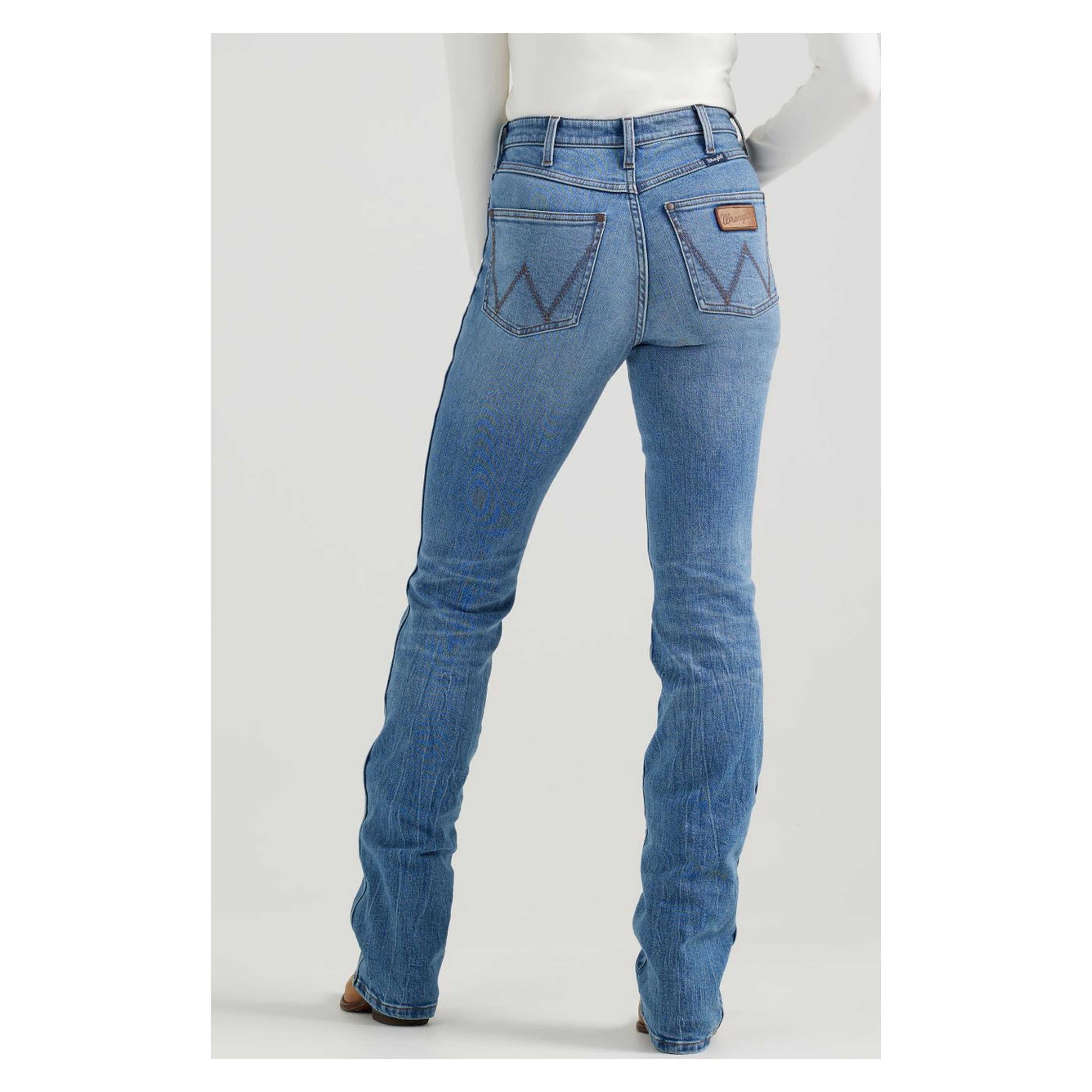 Wrangler Womens Retro High-Rise Boot Cut Kelly-112356680