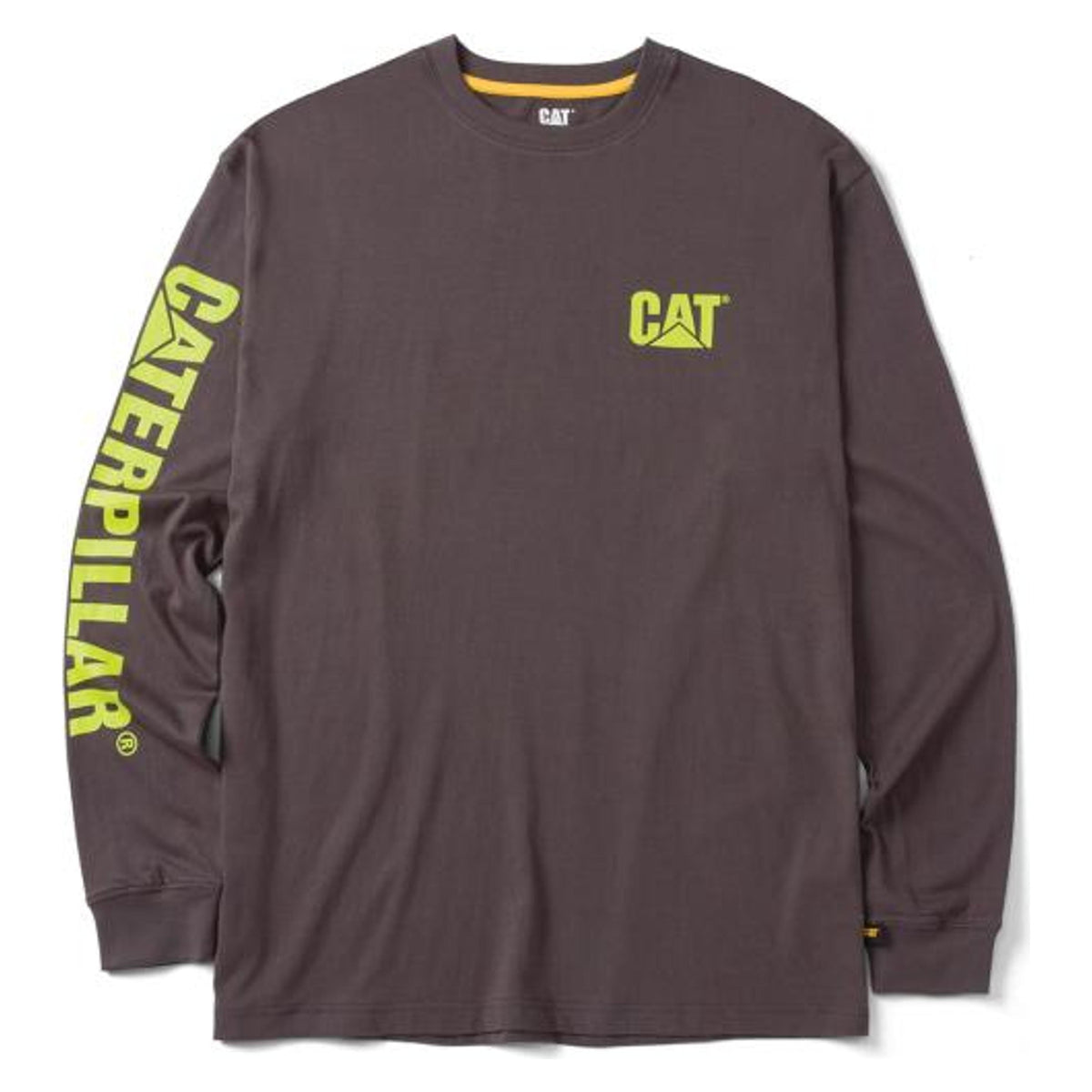 Caterpillar Mens Trademark Banner Long Sleeve Tee-1510034-12669