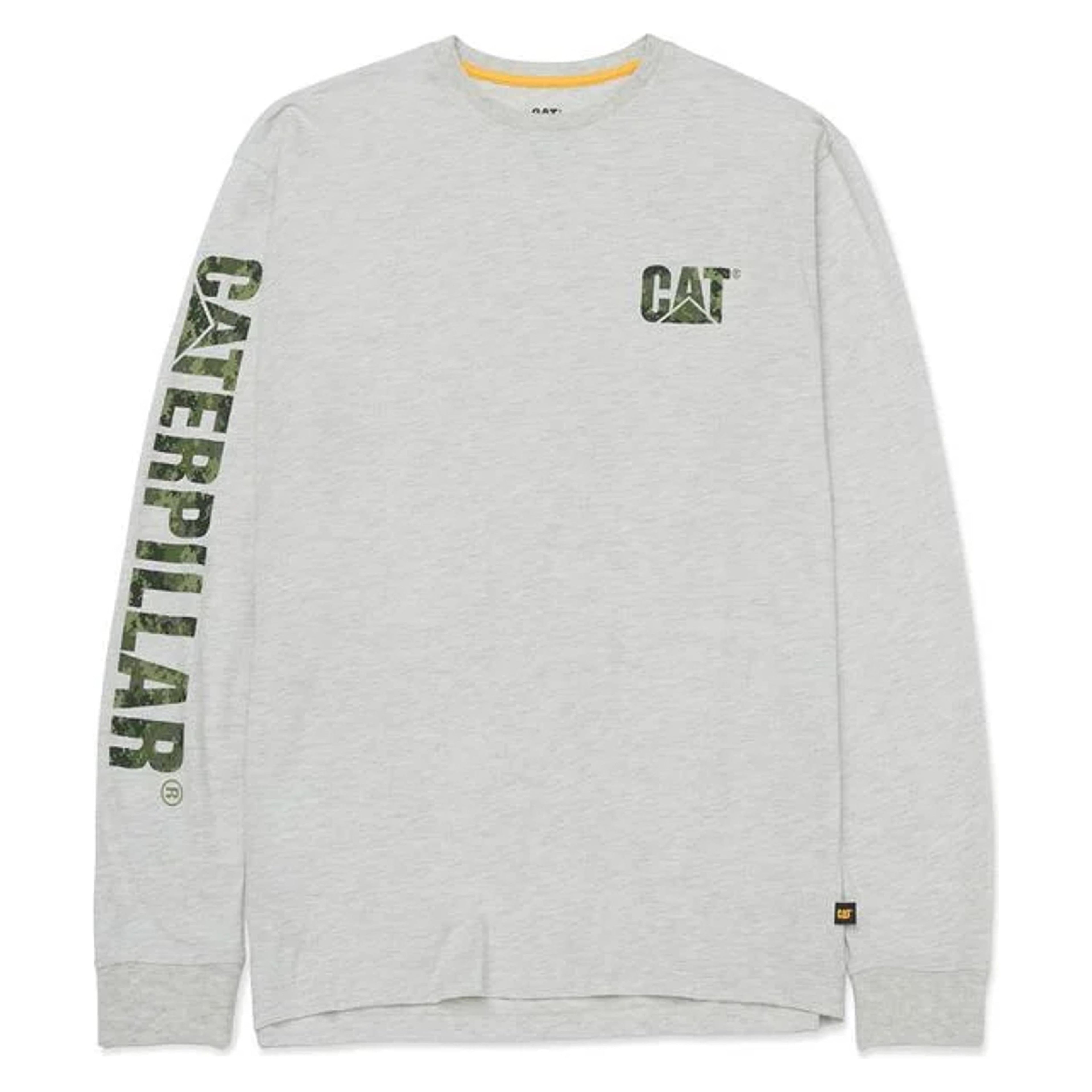 Caterpillar Mens Trademark Banner Long Sleeve Tee-1510034-13325