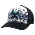 Hooey Coach Hooey Cream / Black 5-Panel Flexfit with Black / Blue Hooe-2312CRBK-Y