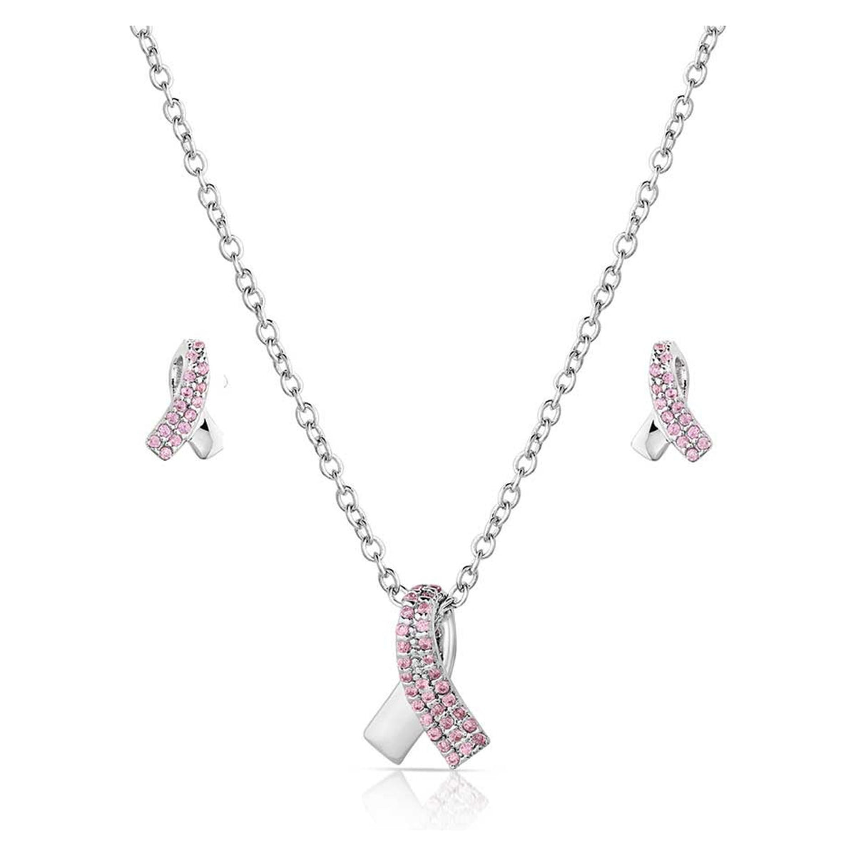 Montana Silversmiths Hope Strength Ribbon Jewelry Set-JS5999TWP