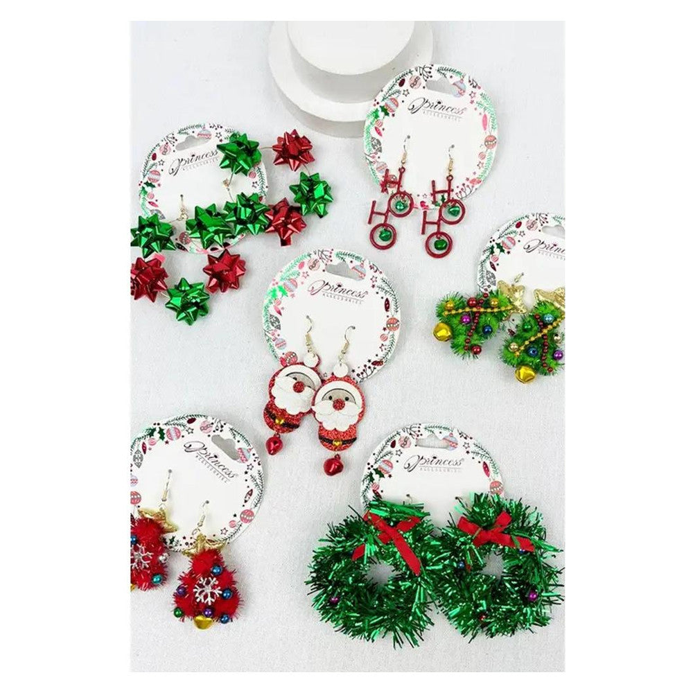 Love And Repeat Christmas Theme Dangle Earring-LRPCEF-20030