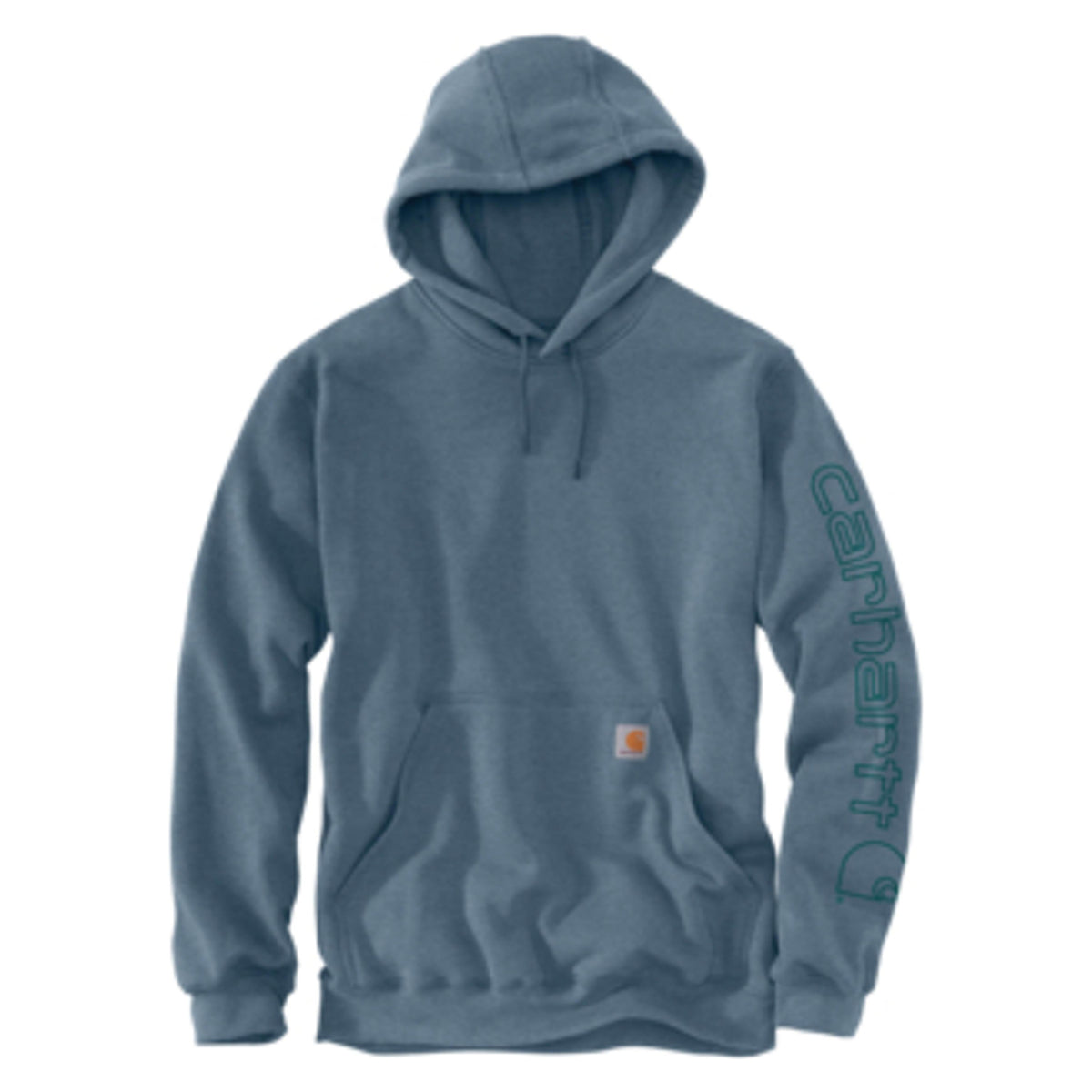 Carhartt Mens Loose Fit Midweight Logo Sleeve Graphic Hoodie Thundercl-K288-HH5