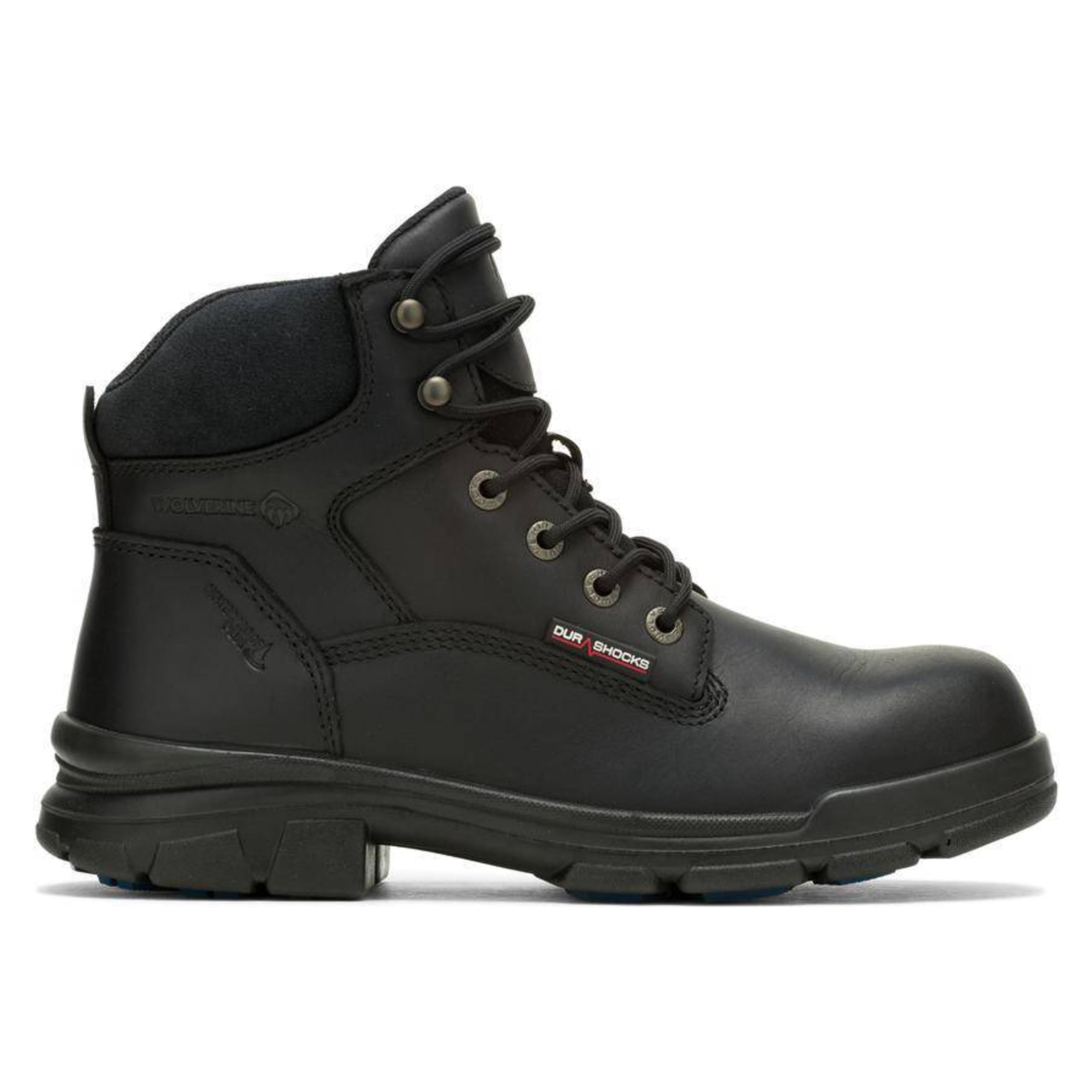 Wolverine Mens DuraShock SR Icon 6-Inch Composite Toe Work Boot - Black-241098