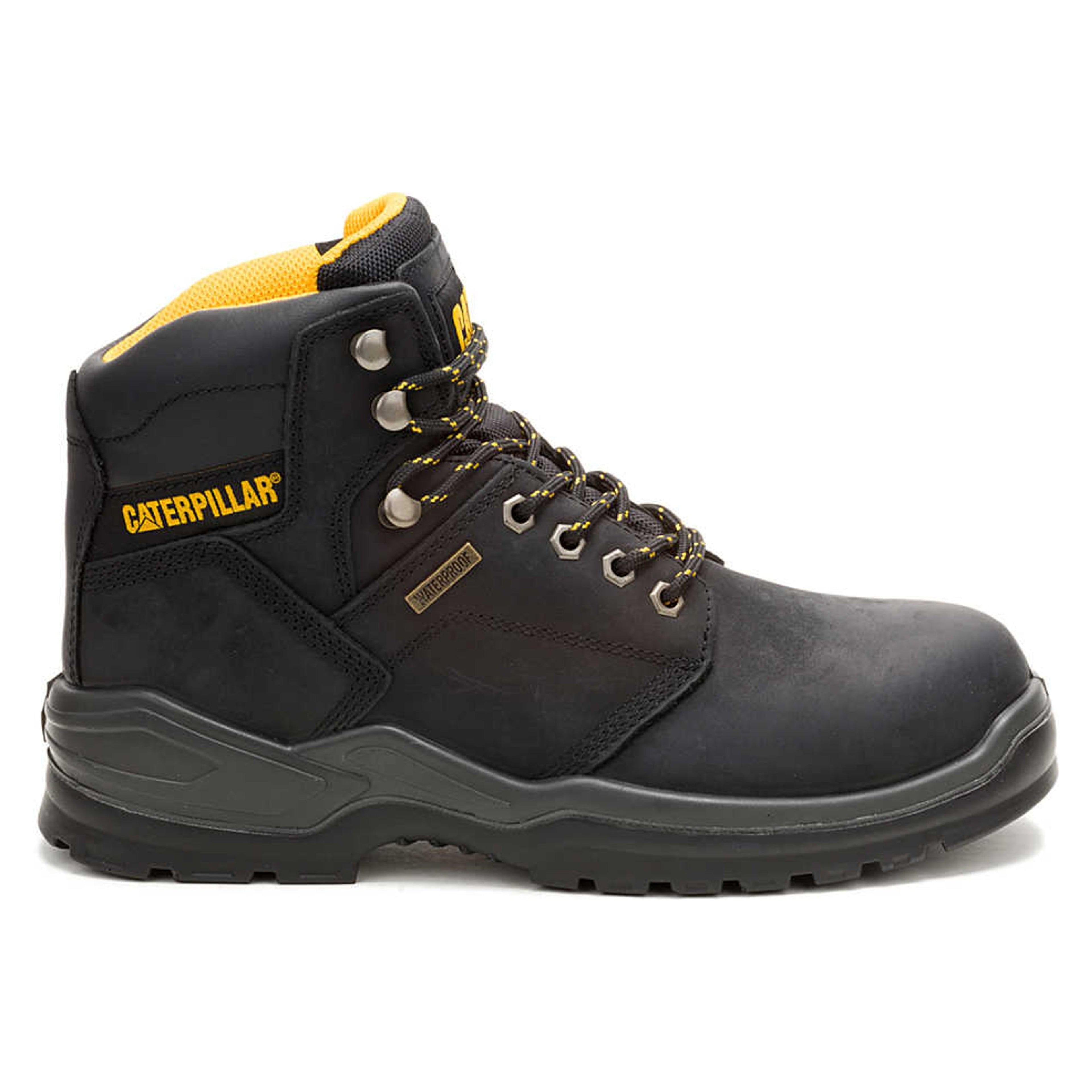 Caterpillar Mens Cat Striver Waterproof Steel Toe - Black-P91786