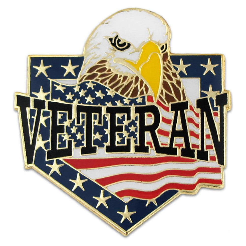 Pin Mart Veteran Eagle Magnetic Pin-S564