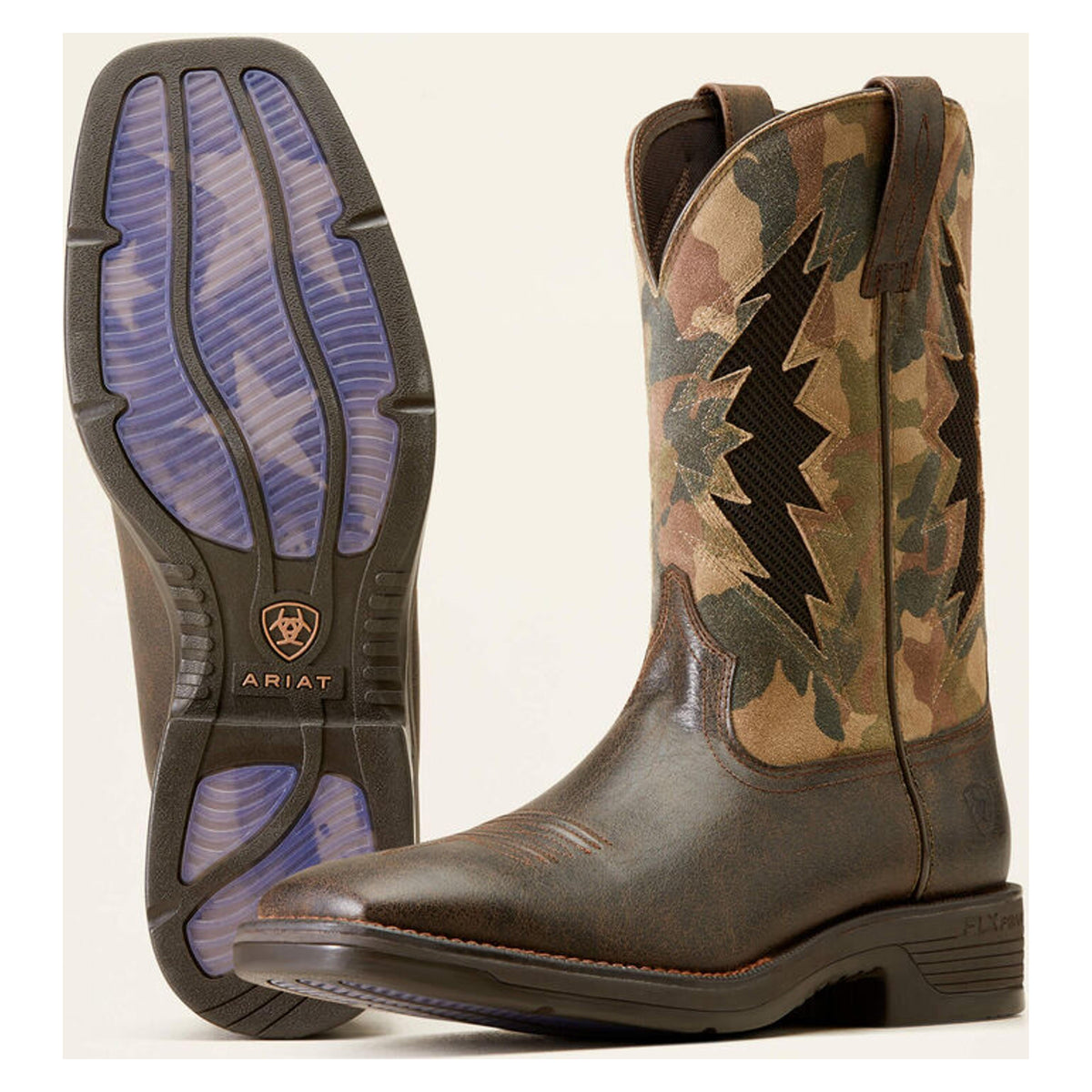 Ariat Mens Ridgeback Venttek Rich Brn/camo-10046980