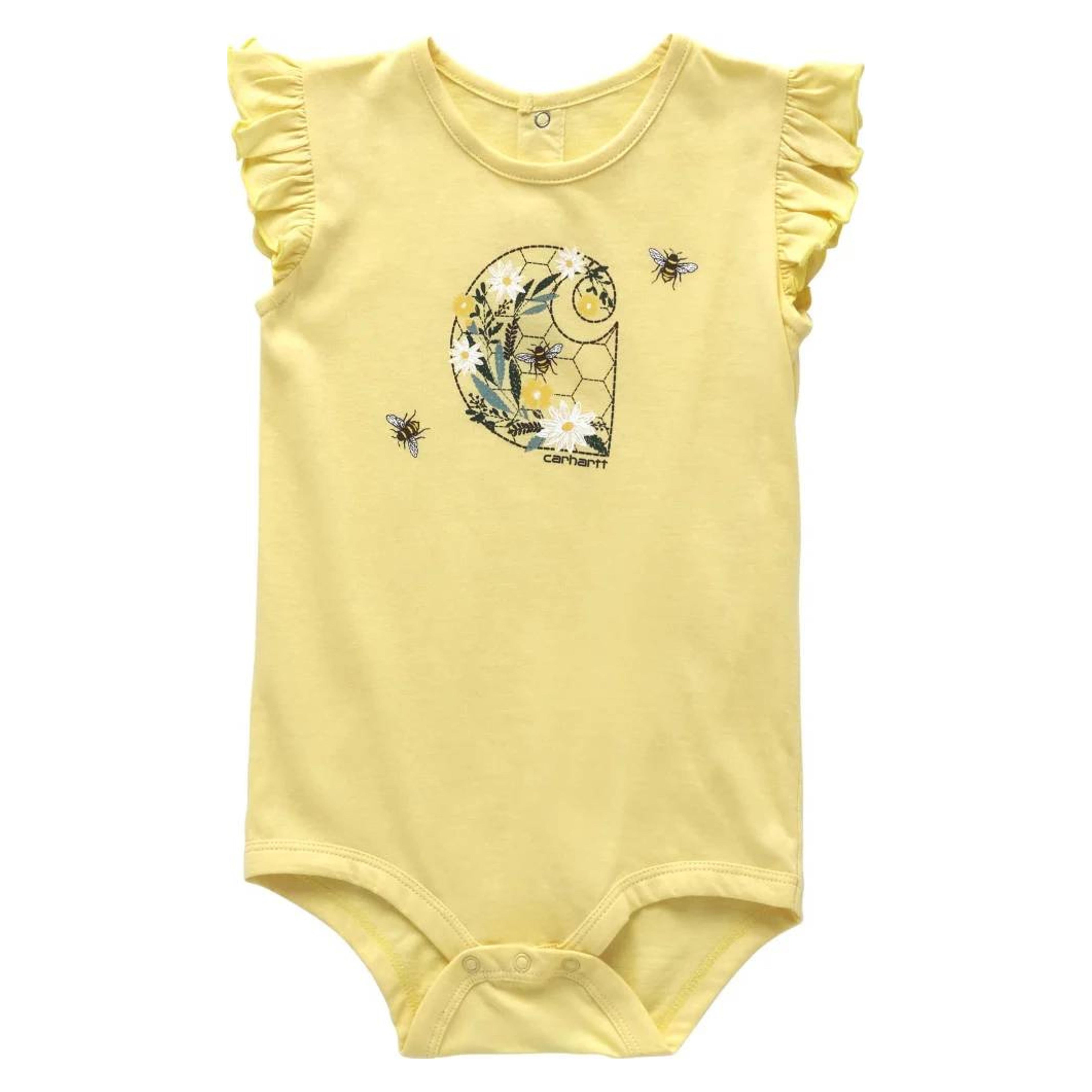 Carhartt Kids Short Sleeve Bee Bodysuit-CA7095-Y39-I