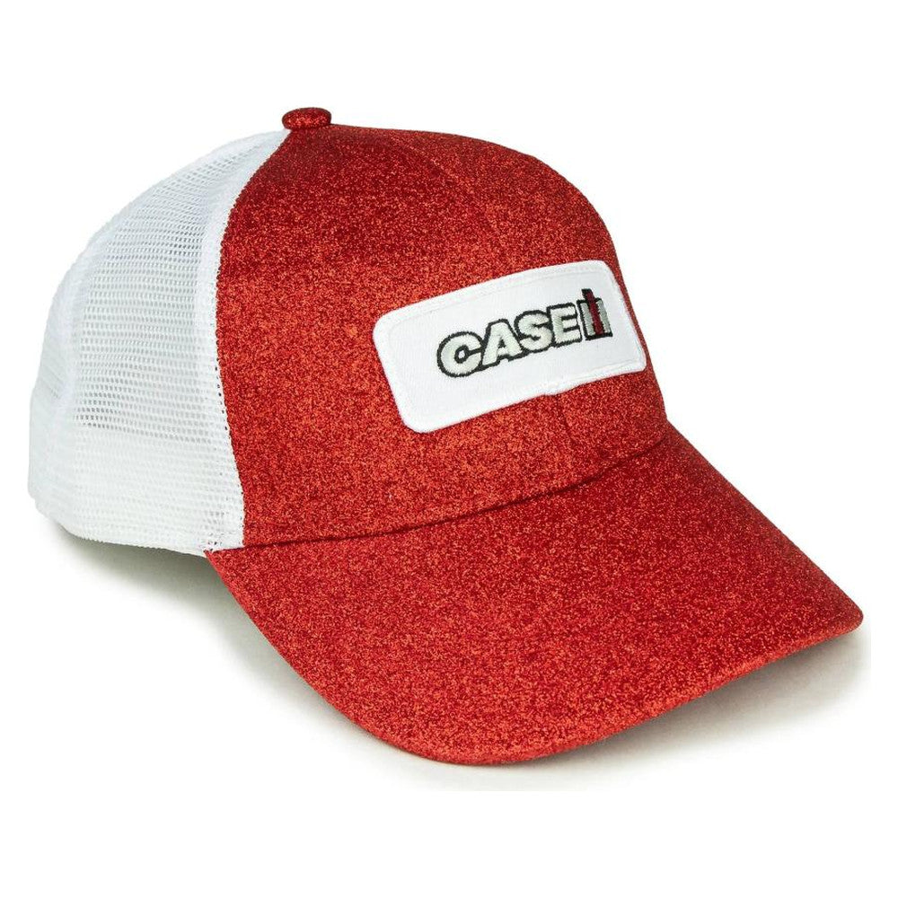 Case IH Caseih Logo Hat, Red Glitter