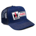 International Harvester IH Farmall Logo Hat, Denim Mesh