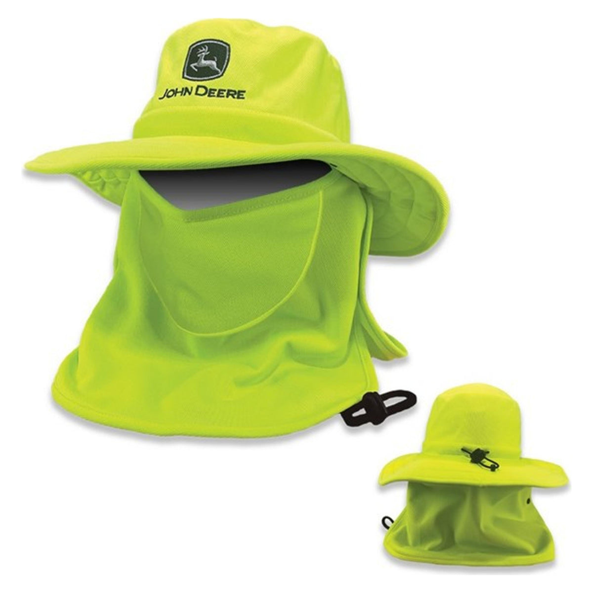 John Deere Mens Bucket Hat Removable Neck Cover and Mask-J15D-03DM-JDR-8SB
