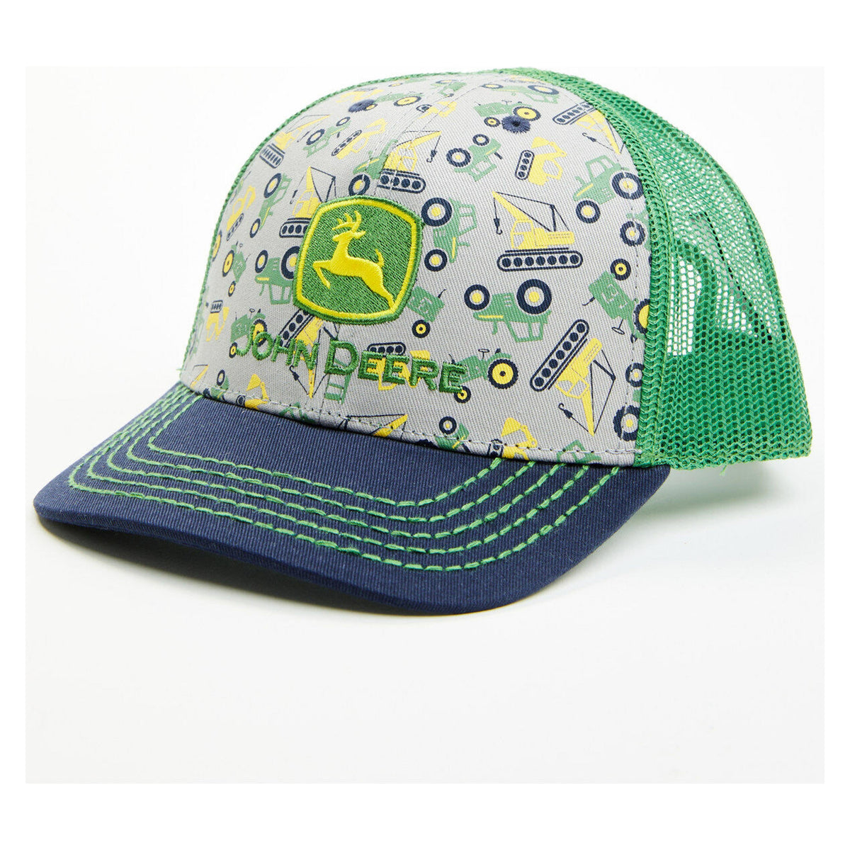 John Deere Aop Cap Tm Embro Jd Headwear-J52F-02WY-JDR-AQN