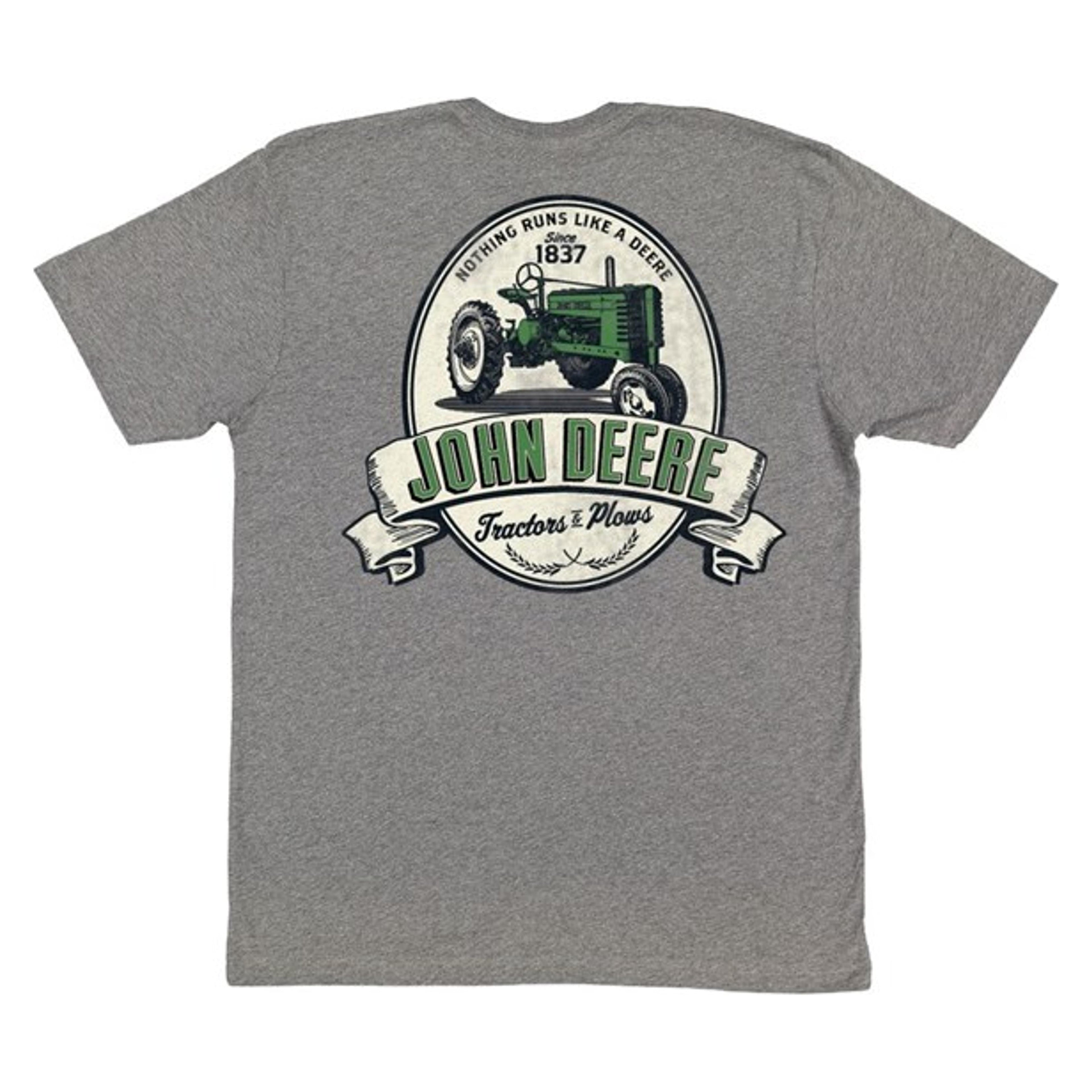 John Deere Mens Cigar Lable Short Sleeve Tee-JM00-02X1-JDR-8B3