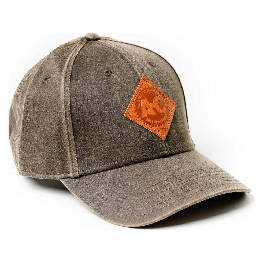 JD Productions Vintage Allis Chalmers Logo Hat, Leather Emblem