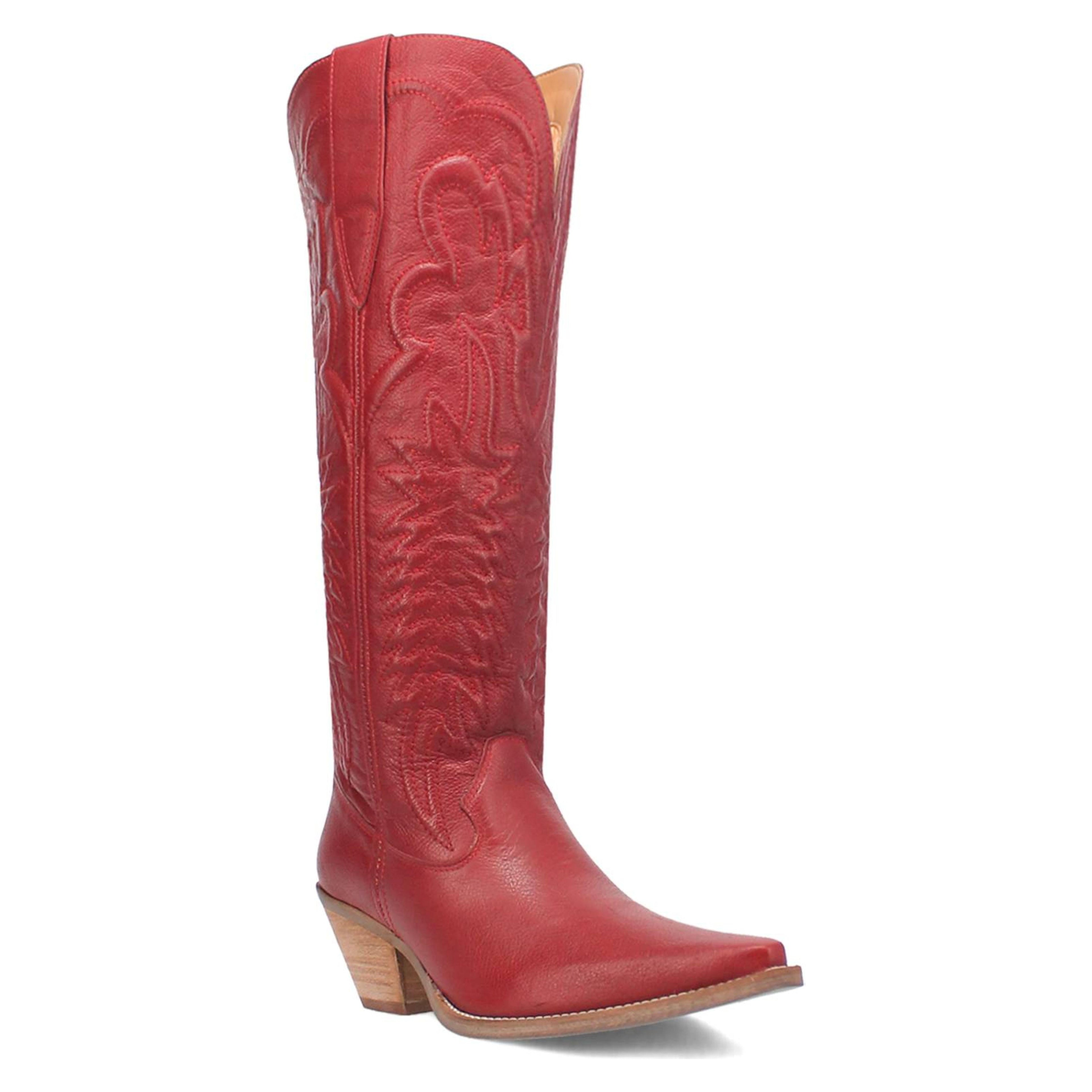 Dingo Womens Raisin Kane Black 17 Leather Boot Western-DI167-RD