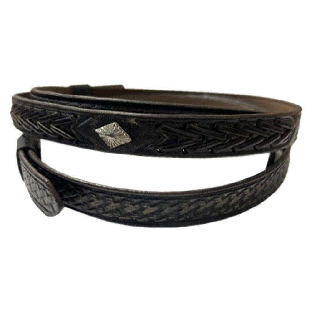 Western Express Hatband Dark Brown Lace-OC-384