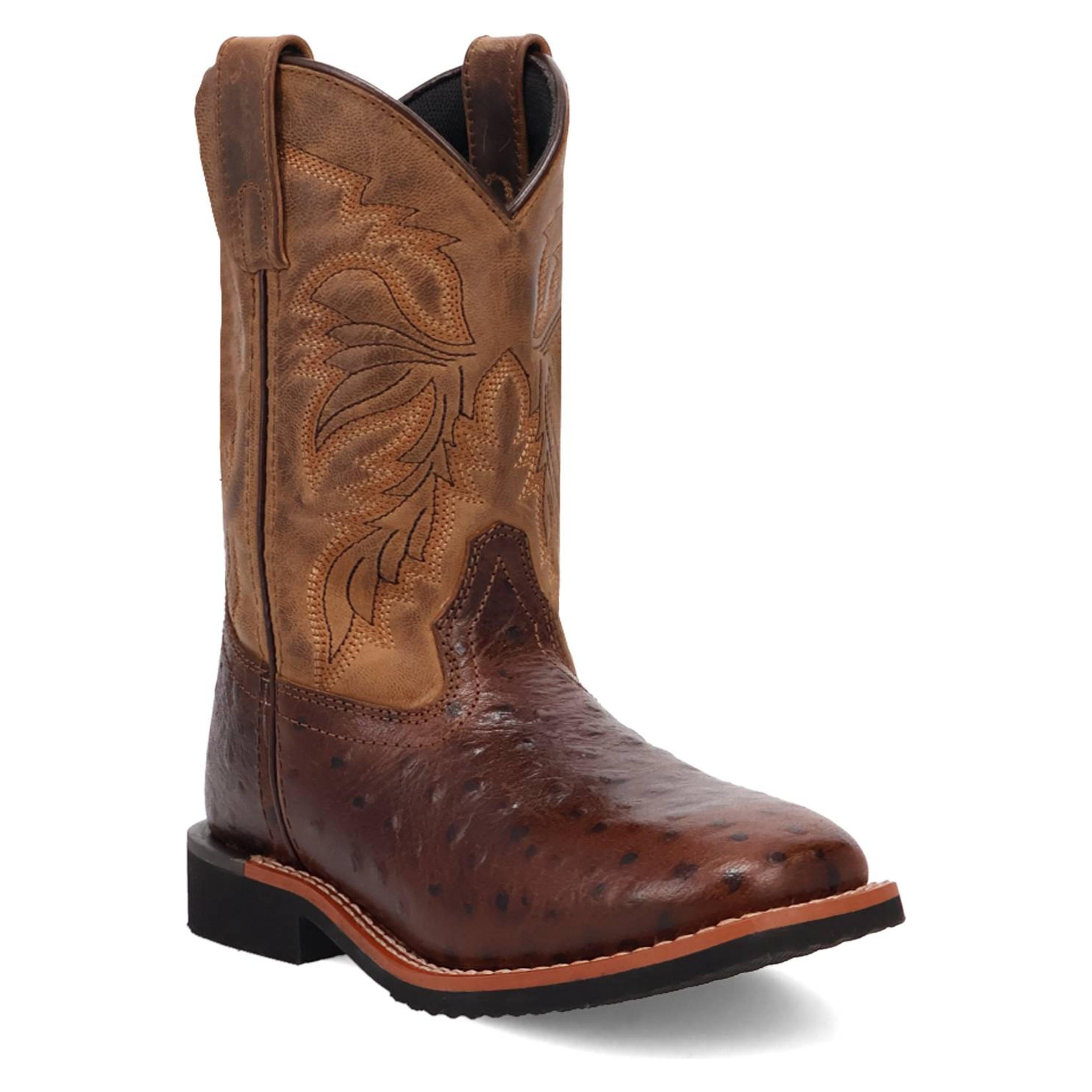 Dan Post Kids Jet ChildrenS Leather Western Boot Chocolate - Childrens-DPC4007