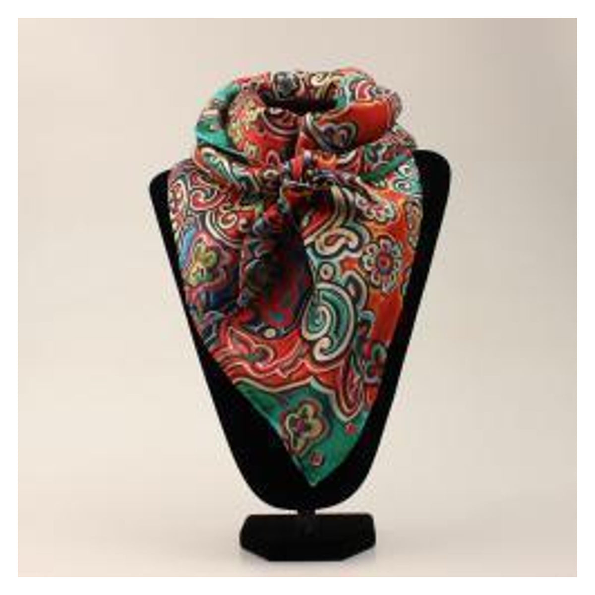 M&F Western 33-Inch Floral Silk Wild Rag Multicolor-0906497