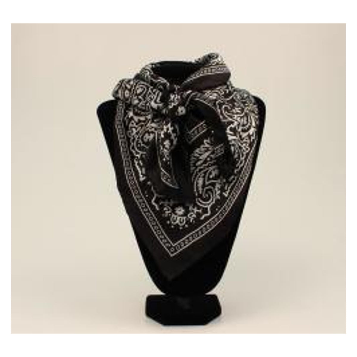 M and F Western Black Wild Rag - Mens