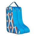 M and F Western Twister Boot Bag Red White Blue Southwestern Blue - Me
