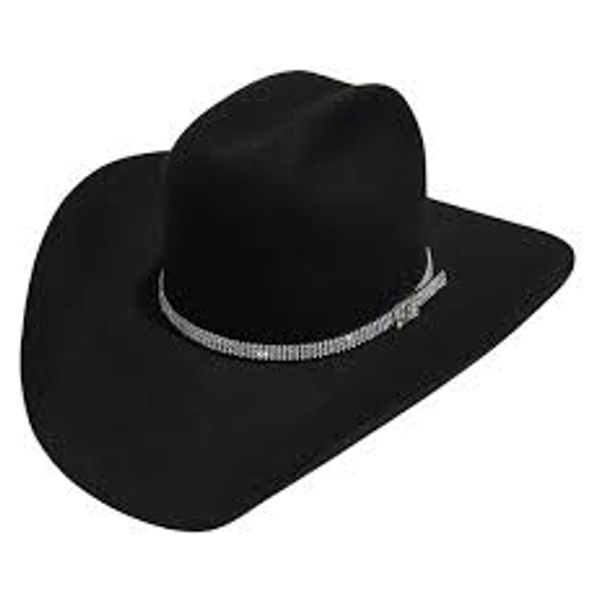 3D Mens Clear Crystal Hatband-DH860