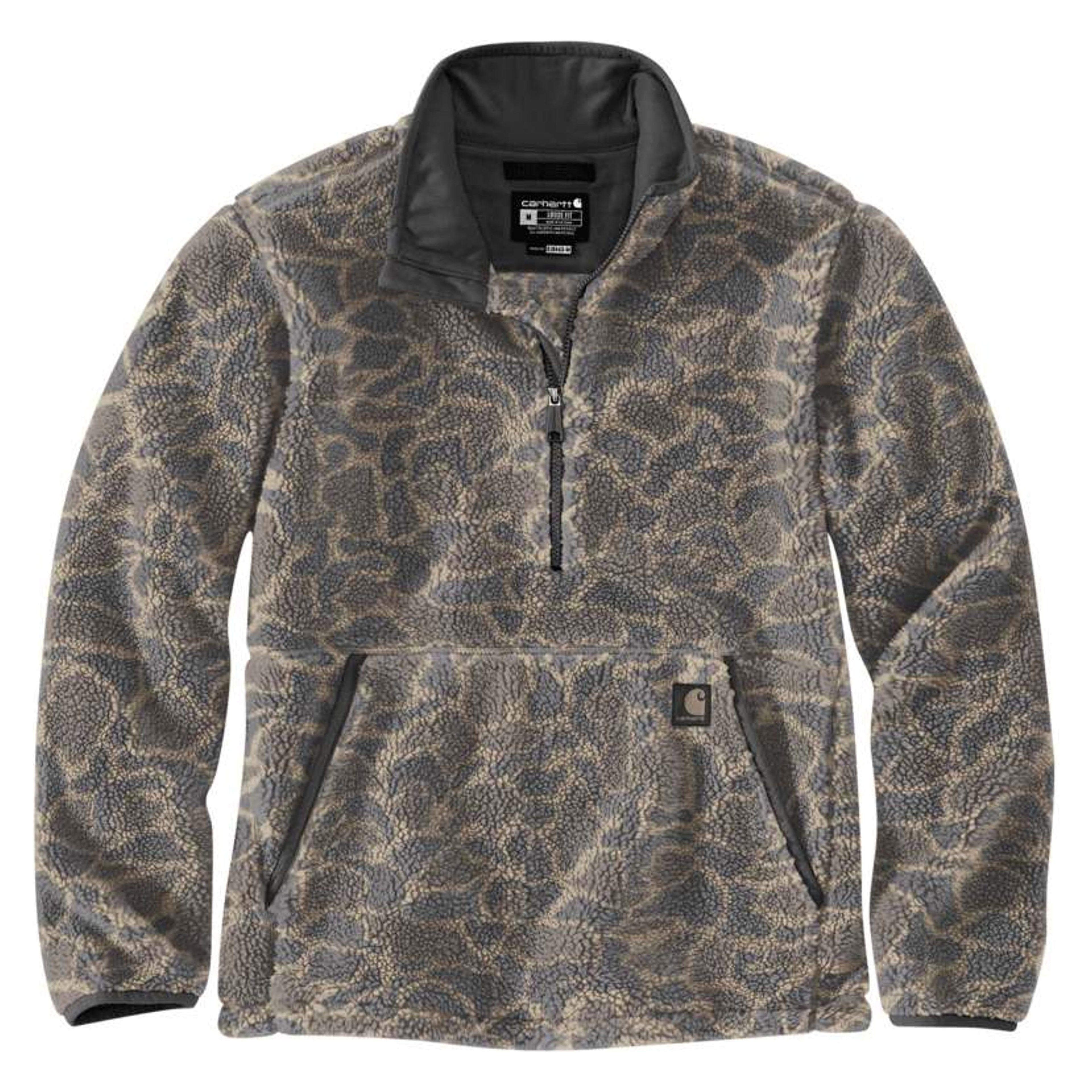 Carhartt Mens Loose Fit Fleece Pullover Camo-106443-GM5