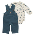 Carhartt Kids Long Sleeve Bodysuit And Quilted Jersey Overall Set - Ki-CG8996-GM1-I