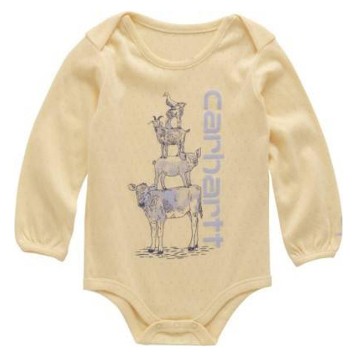 Carhartt Kids Long-sleeve Animal Stack Bodysuit-CA7161-Y152-I