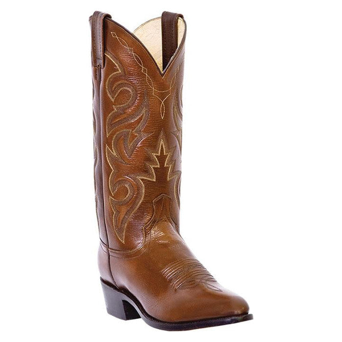 Dan Post Mens Milwaukee Leather Western Boot Tan-DP2111R