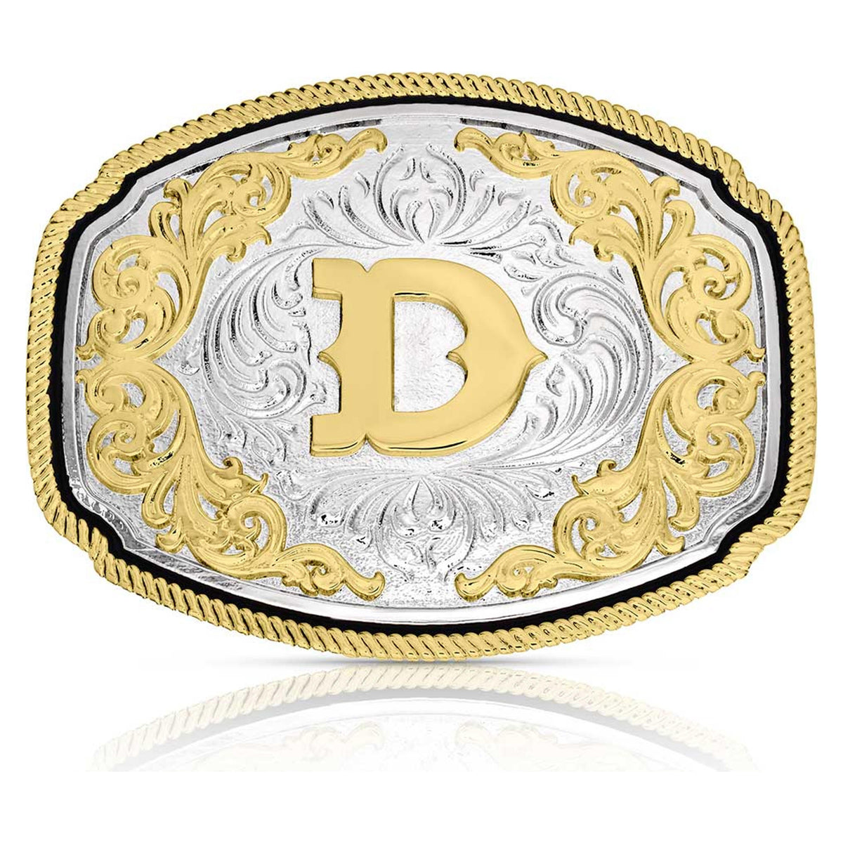 Montana Silversmiths Western Initial Buckle D-A1047D