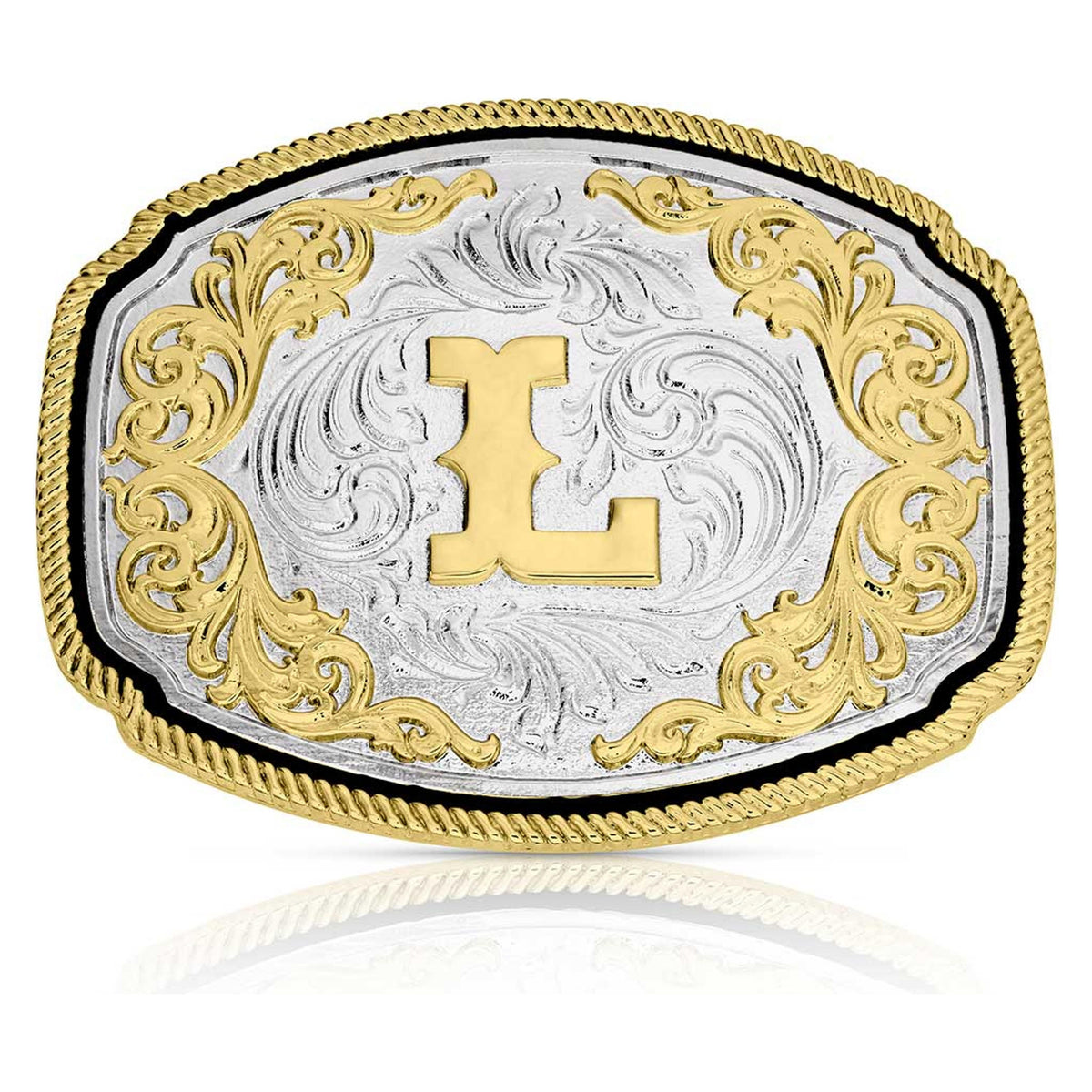 Montana Silversmiths Western Initial Buckle L-A1047L