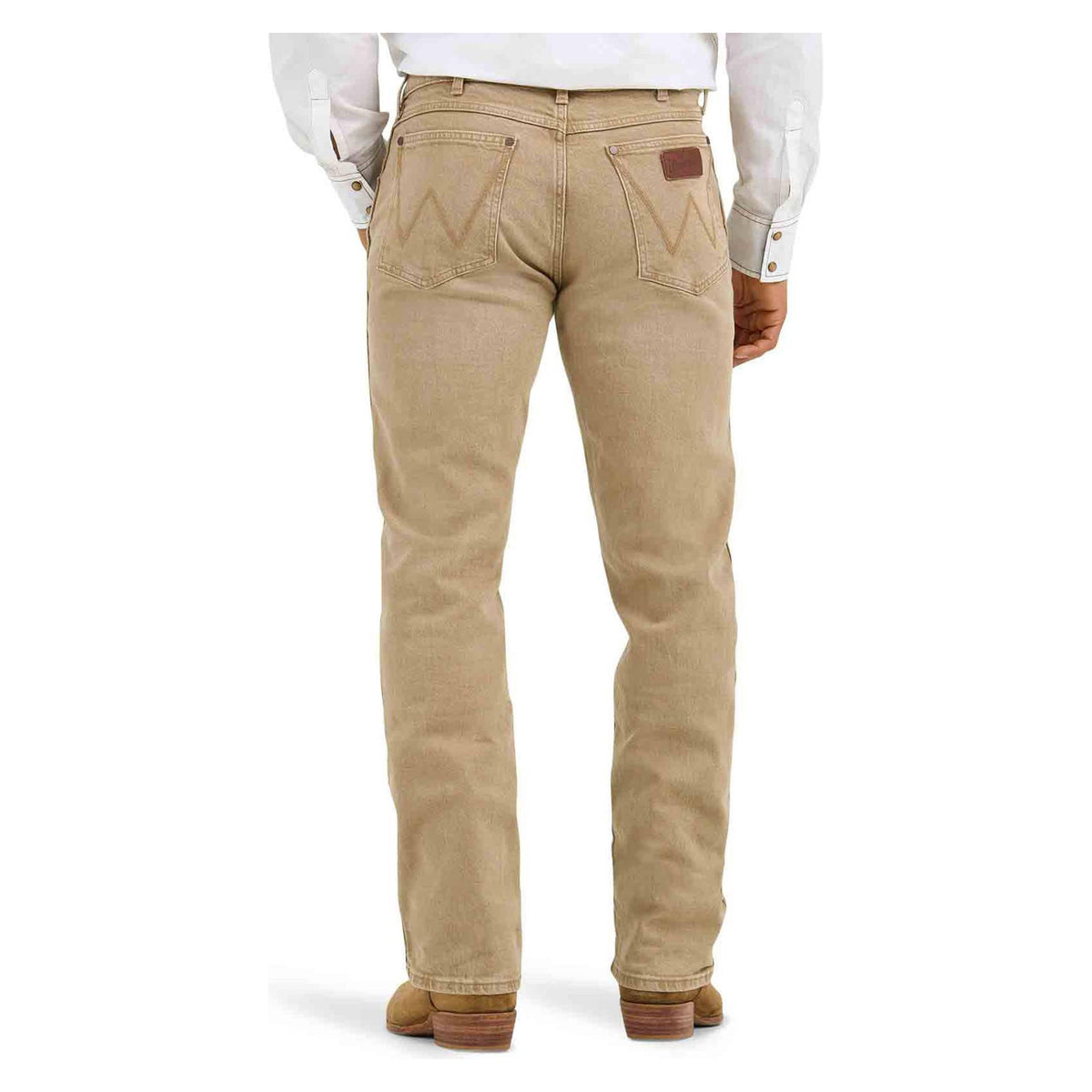 Wrangler Mens Retro Slim Straight Lt Tan-112345014