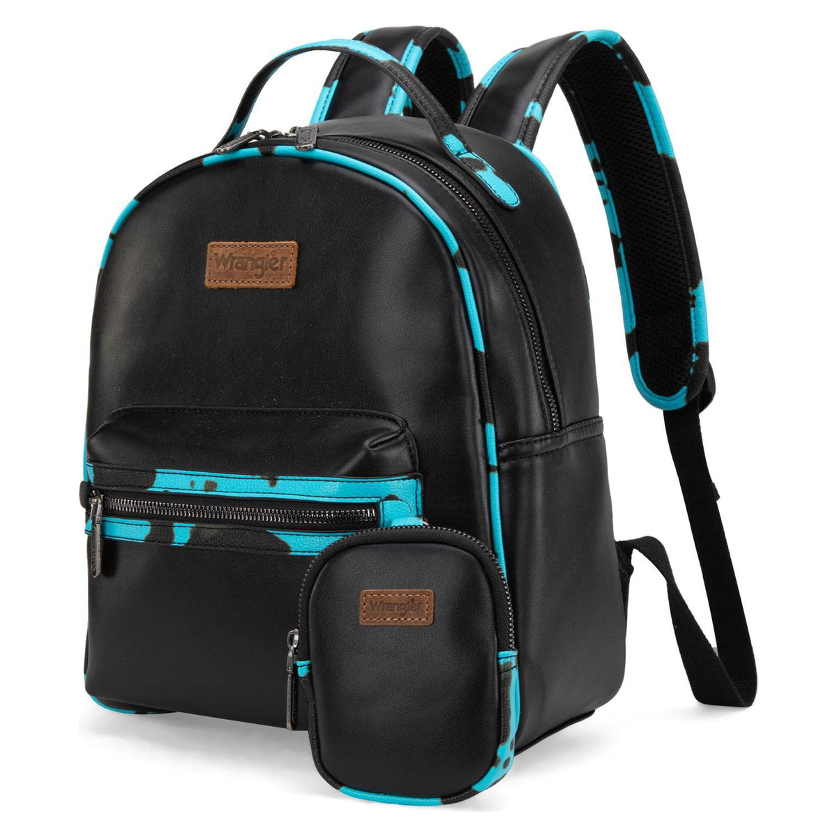 Montana West Wrangler Cow Print Backpack w/ Coin Pouch-WG102-8603TQ
