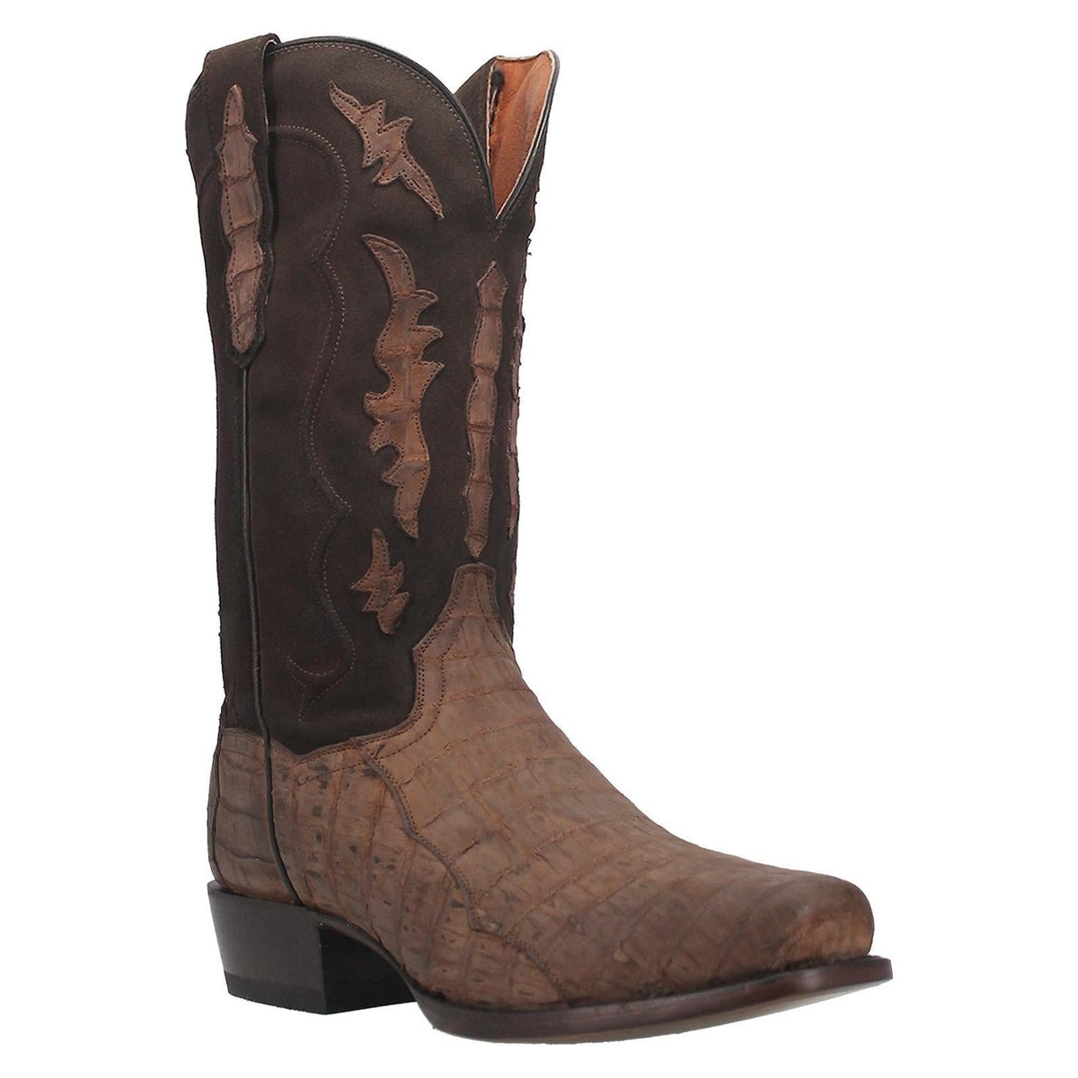 Dan Post Mens Stalker Matte Caiman Taupe Western Cowboy Boot-DP3090