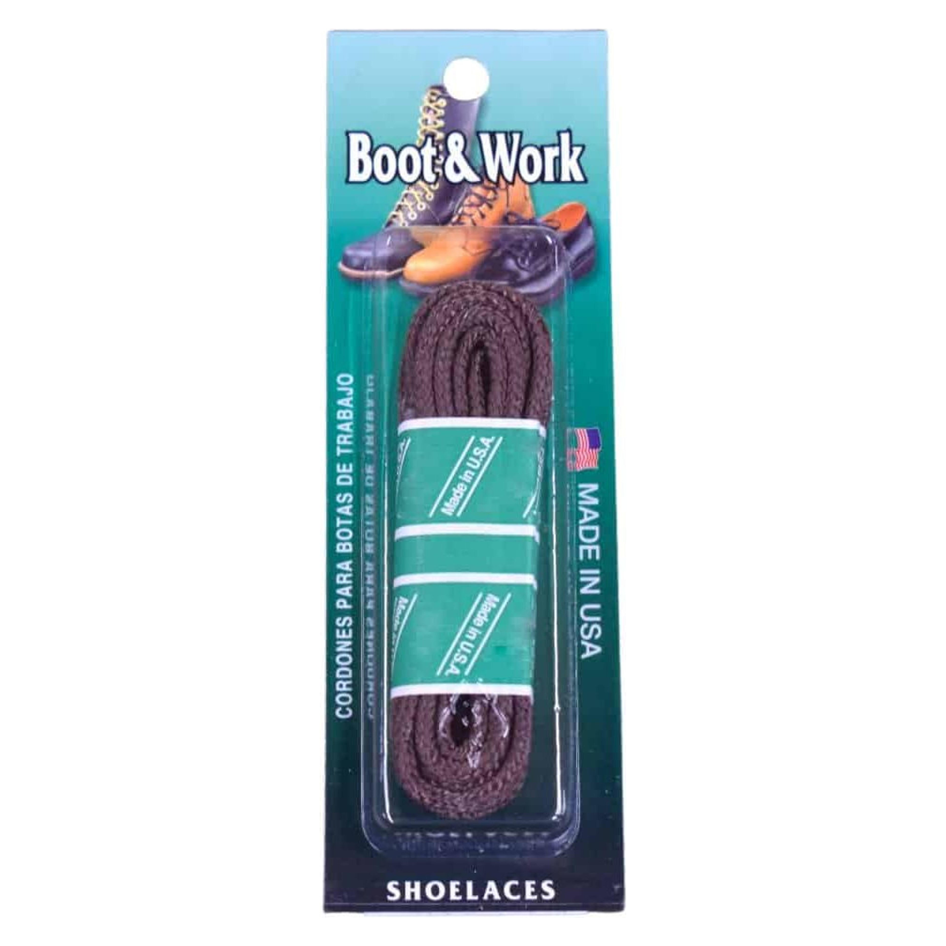 Landwerlen Leather CO Brown 63 Inch Leather Boot Laces-16T-828-63BR