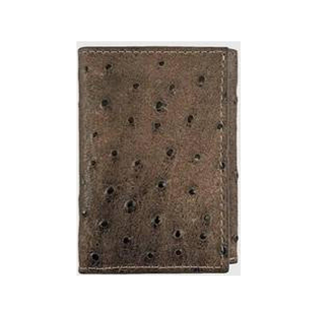 Roper Ostrich Print Trifold Wallet Cocoa Brown-8204000-209