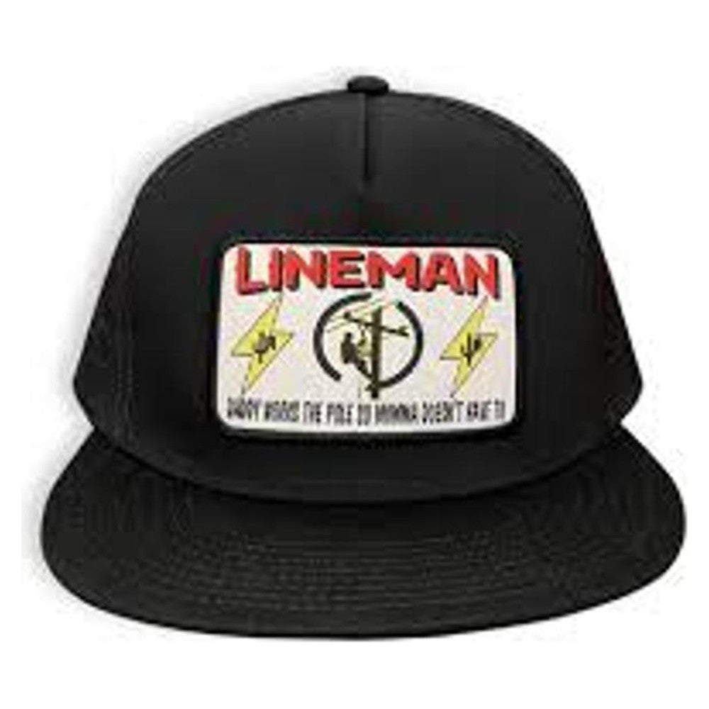 Cactus Alley Lineman Snapback Cap-6006BLK-P187