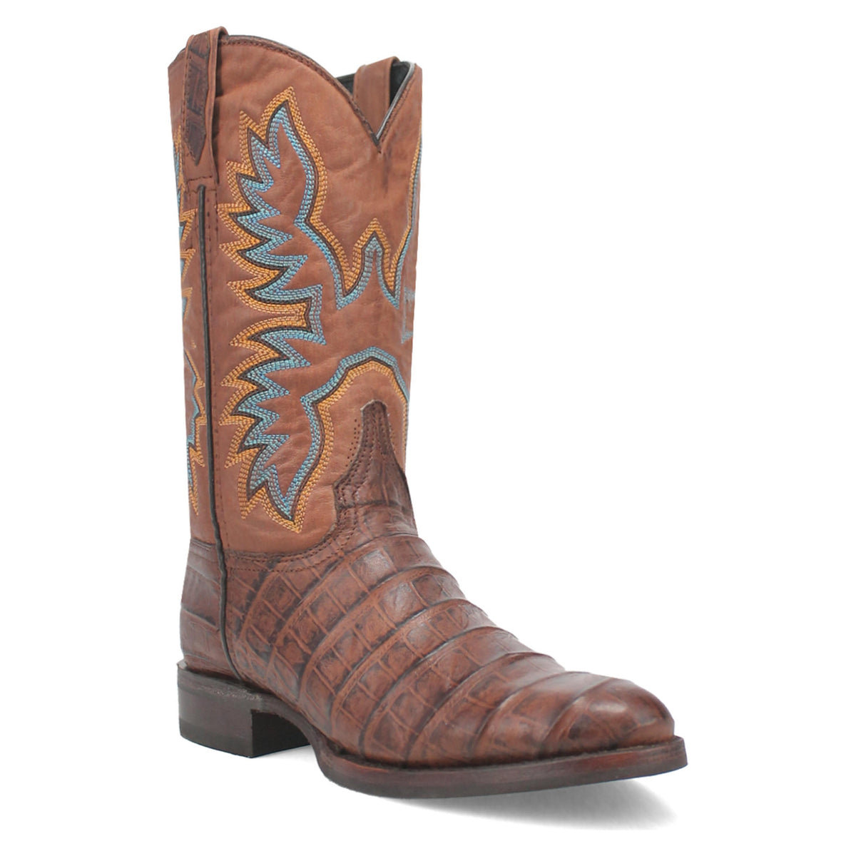 Dingo Mens Gator Faux Western Cowboy Boot-DI108-BN